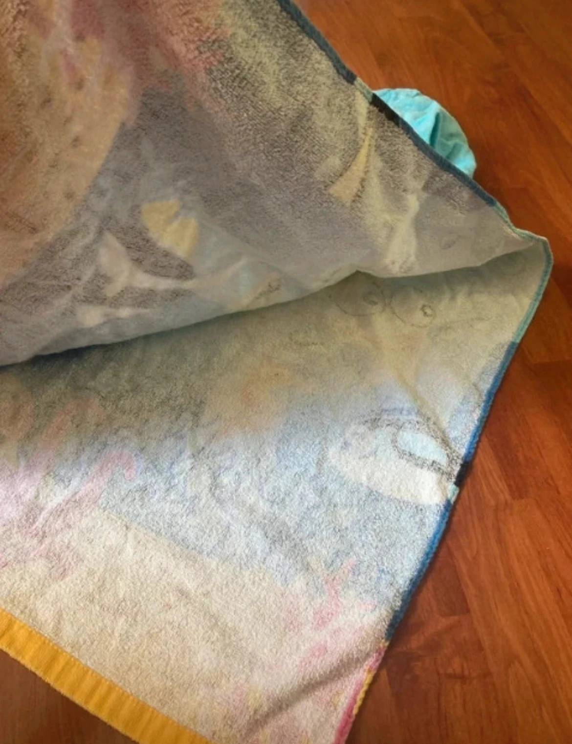 Poncho de esponja infantil com estampa do mar – photo 3